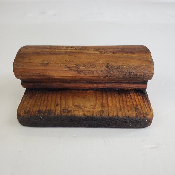 Vintage Antique Printing Block Wooden Stamp Decorative - Picture 2 of 7